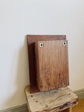 Load image into Gallery viewer, Vintage oak mirror front key box