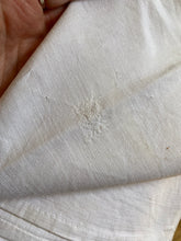 Load image into Gallery viewer, Antique French farmhouse chalky white hemp linen sheet