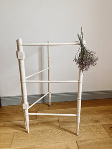 Vintage French painted clothes horse