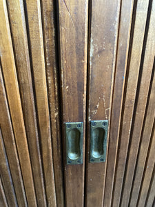 Vintage French sliding door dresser