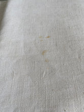 Load image into Gallery viewer, Antique French hemp linen famrhouse sheet