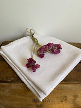 Load image into Gallery viewer, Antique French farmhouse chalky white hemp linen sheet