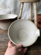 Load image into Gallery viewer, Antique French small mixing or dairy bowl