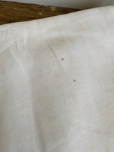 Load image into Gallery viewer, Vintage French pure linen sheet with lace turn down