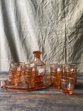 Load image into Gallery viewer, 1940s French pink glass drinks set