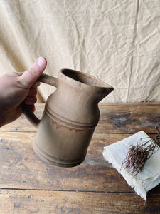Handmade sandstone unglazed jug