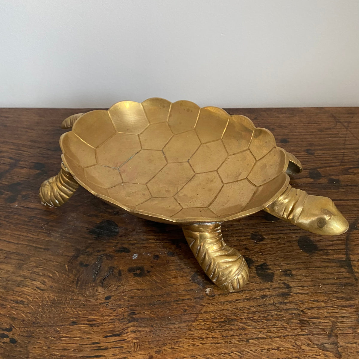 Vintage Brass Turtle Dish Empty Pocket Scenes And Stories 1015