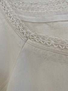 Vintage Handmade L/XL white cotton nightie
