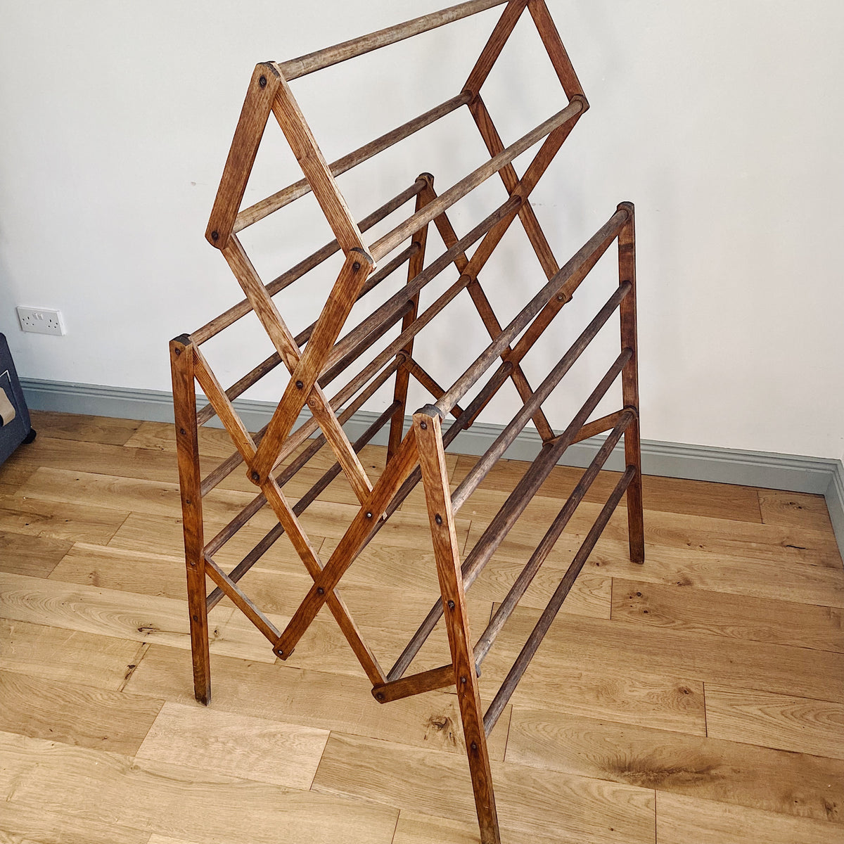 Antique Wooden Drying Rack Traditional Old English Vintage Clothes