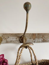 Load image into Gallery viewer, Pair of Antique French brass hat and coat hooks