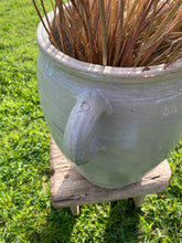 Load image into Gallery viewer, Vintage French very large sandstone urn jar with ear handles