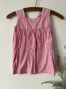 1980s candy stripe tabard dress 18m-2yrs