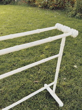 Load image into Gallery viewer, Vintage French painted wood towel stand