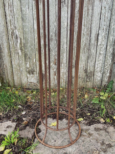 Vintage wrought iron Greek style garden column