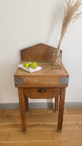 Antique french farmhouse butcher block kitchen console