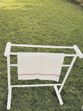 Load image into Gallery viewer, Vintage French painted wood towel stand