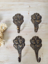 Load image into Gallery viewer, Vintage brass tea towel or coat hook