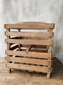 Vintage French stacking apple crates