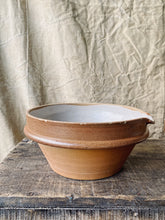 Load image into Gallery viewer, Vintage French stoneware batter bowl “tian”