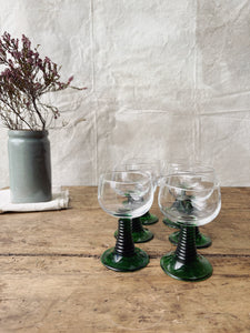 Set of 6 Luminarc Roemer wine glasses, small