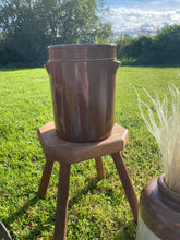 Load image into Gallery viewer, Vintage French large glazed sandstone crock with lid