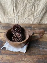 Load image into Gallery viewer, Hand carved wooden handled bowl