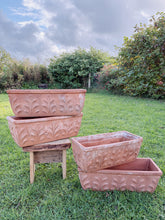 Load image into Gallery viewer, Made in Italy weathered terracotta jardinière planters