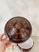 Load image into Gallery viewer, Vintage glazed brown earthenware soup tureen