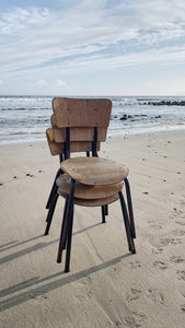 Vintage French nursery school chairs