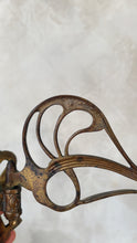 Load image into Gallery viewer, Vintage brass Art Nouveau candle sconce