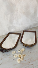Load image into Gallery viewer, Pair of Gold finished arch mirror with bow detail