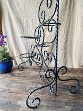 Load image into Gallery viewer, Wrought iron plant stand