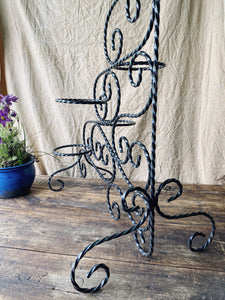 Wrought iron plant stand