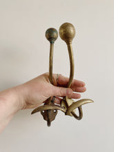 Load image into Gallery viewer, Pair of Antique French brass hat and coat hooks