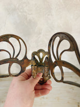 Load image into Gallery viewer, Vintage brass Art Nouveau candle sconce