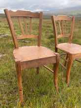 Load image into Gallery viewer, Pair of 1920s French bistro chairs