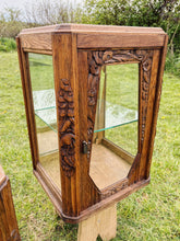 Load image into Gallery viewer, Pair of Art nouveau glass display cabinets