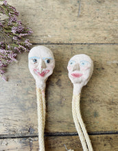 Load image into Gallery viewer, Vintage papier mâché puppet heads
