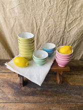 Load image into Gallery viewer, Mid Century French little “café au lait&quot; bowls by Boch Frères