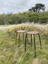Load image into Gallery viewer, Mid height vintage stacking stools