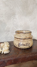 Load image into Gallery viewer, Vintage French stoneware water butter dish