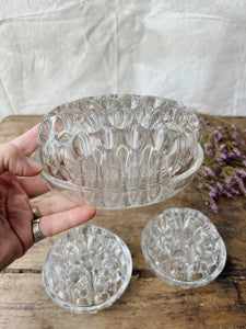 Vintage French "pique fleur" flower frogs