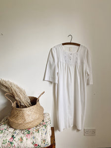 Vintage French cotton nightdress