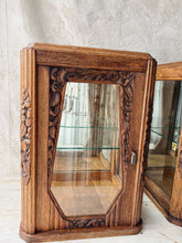 Load image into Gallery viewer, Pair of Art nouveau glass display cabinets