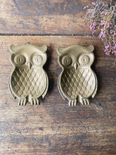 Load image into Gallery viewer, Vintage French Brass Owl trinket dish