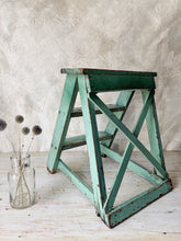 Load image into Gallery viewer, Vintage cross back step ladder