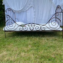 Load image into Gallery viewer, Vintage French wrought iron Bed (188x105cm)