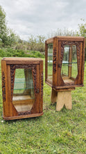 Load image into Gallery viewer, Pair of Art nouveau glass display cabinets