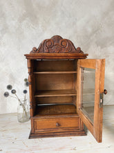 Load image into Gallery viewer, Antique French ornate medicine cabinet or display case