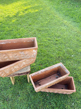 Load image into Gallery viewer, Made in Italy weathered terracotta jardinière planters